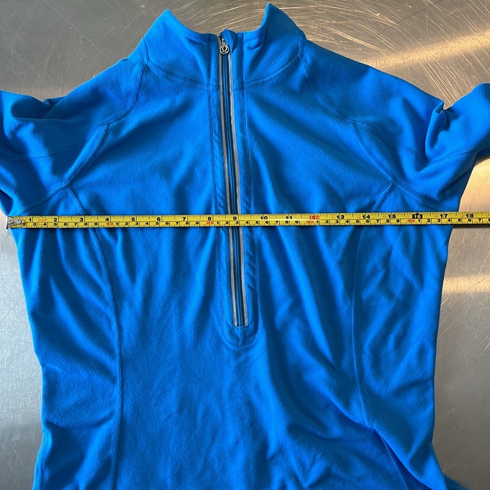Lululemon U-Turn Pullover Half Zip Blue SZ 6 - Picture 2 of 5